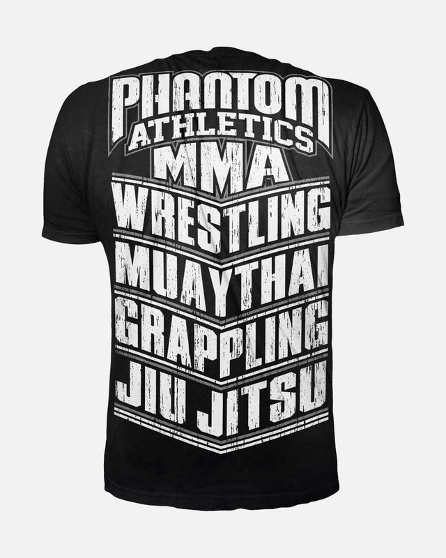 Triko Phantom Athletics EVO MMA Sports – Černé