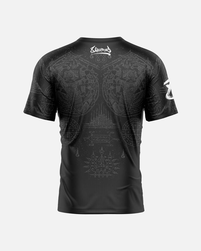 8 WEAPONS T-shirt Hanuman Yant – Preto/Cinzento