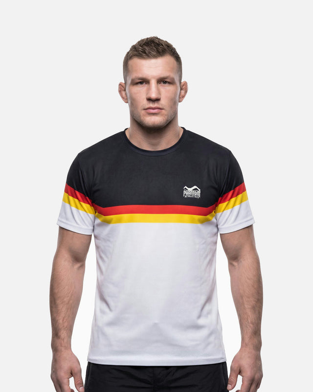 Koszulka treningowa Phantom Athletics EVO+ Germany EC – Biała/Czarna/Czerwona/Złota