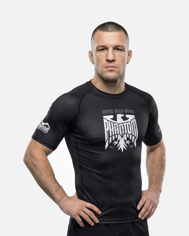 Phantom Athletics Rashguard Germany Eagle Korta ärmar – Svart