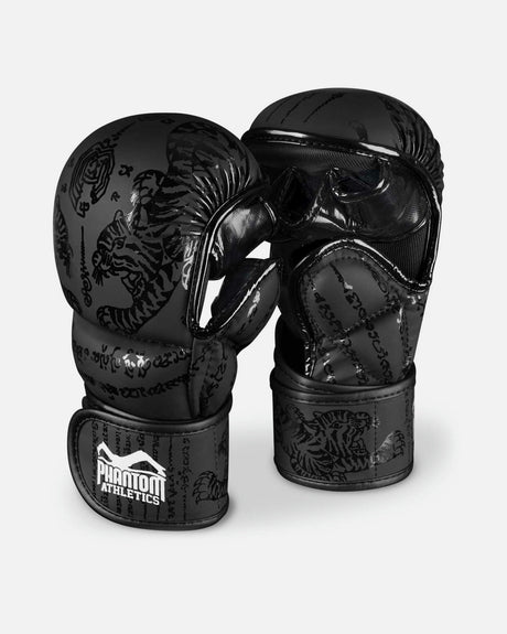 MMA rukavice Phantom Athletics Sparring Muay Thai – Černé