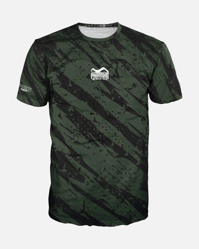 Phantom Athletics Træningsshirt EVO Camo Tiger – Grøn