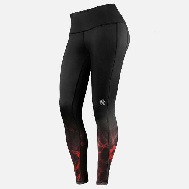 Hayabusa x UFC BJJ Leggings Dames - Zwart/Rood