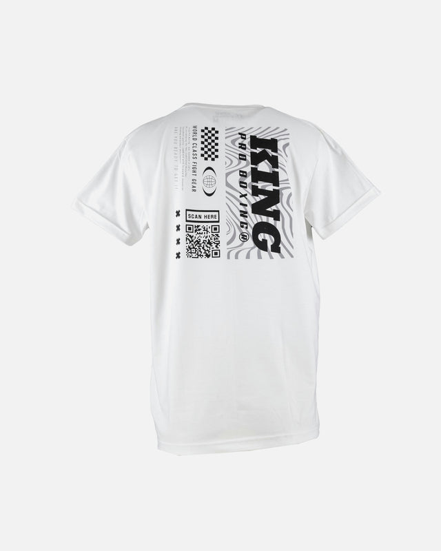 King Pro Boxing T-Shirt QR - Wit