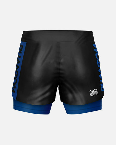 Calções de compressão e spats Phantom Athletics Fusion-R 2in1 Ranked – Azul