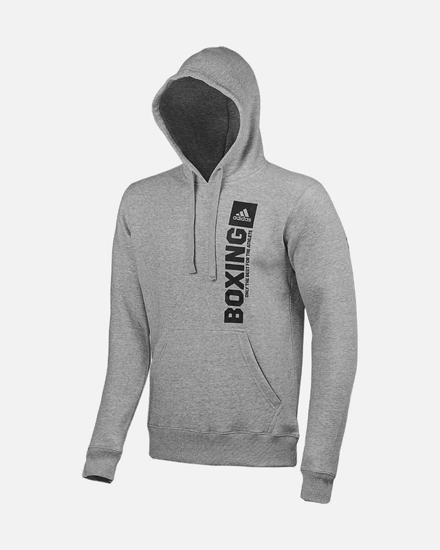 Adidas Hoodie Community Vertical Boxing - Grigio/Nero