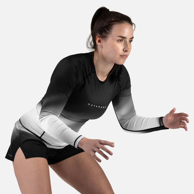 Rashguard Hayabusa Apex Nova Maniche Lunghe Donna – Grigio