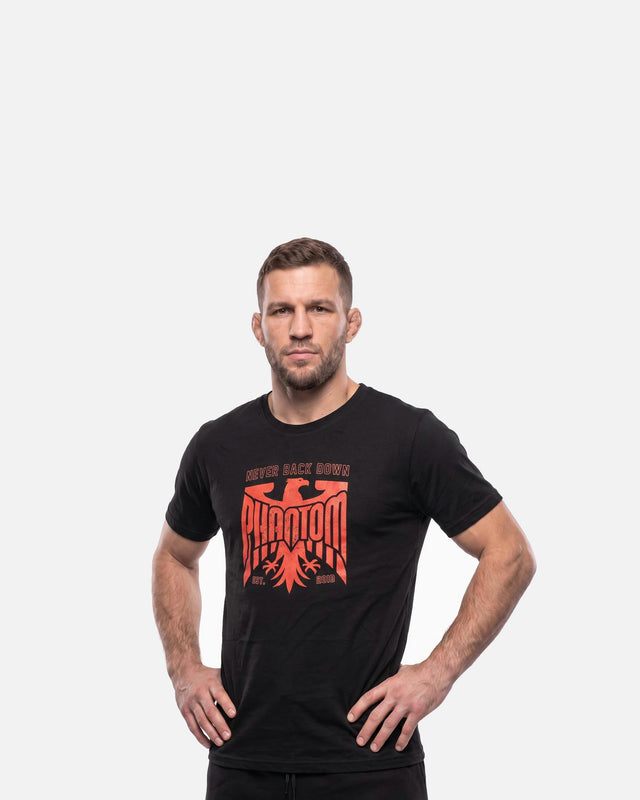 Phantom Athletics T-shirt Germany Never Back Down – Svart/Röd