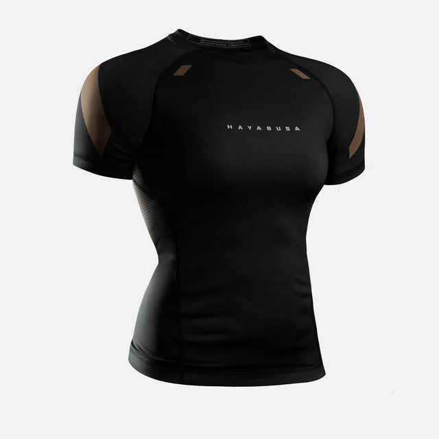 Hayabusa Rashguard Pro Ranked korte ærmer Kvinder - Brun