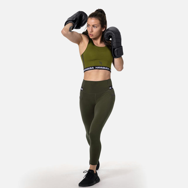 Brassière de sport Hayabusa Crossback – Femme Olive