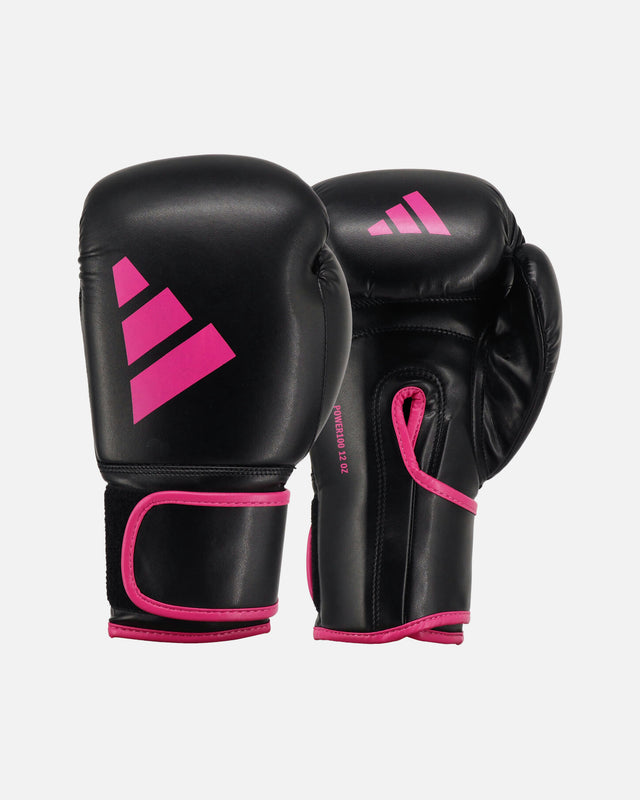 Luvas de boxe Adidas Power 100 – Preto/Rosa