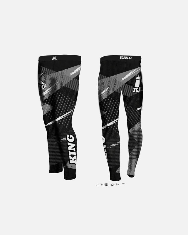 King Pro Boxing Compression Shorts Shadow 1 – Black