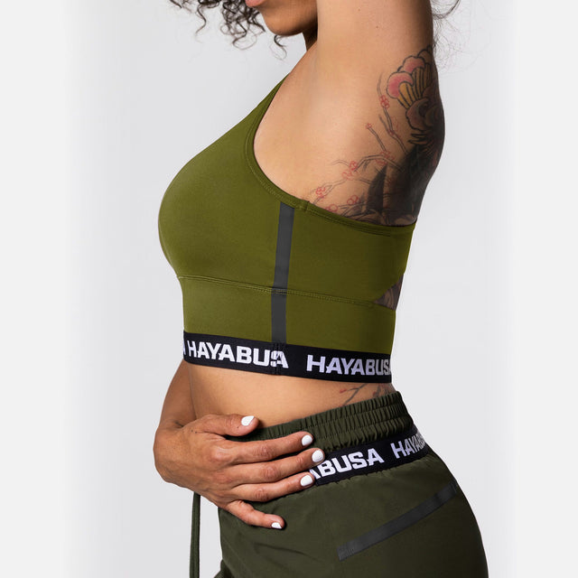 Brassière de sport Hayabusa Crossback – Femme Olive
