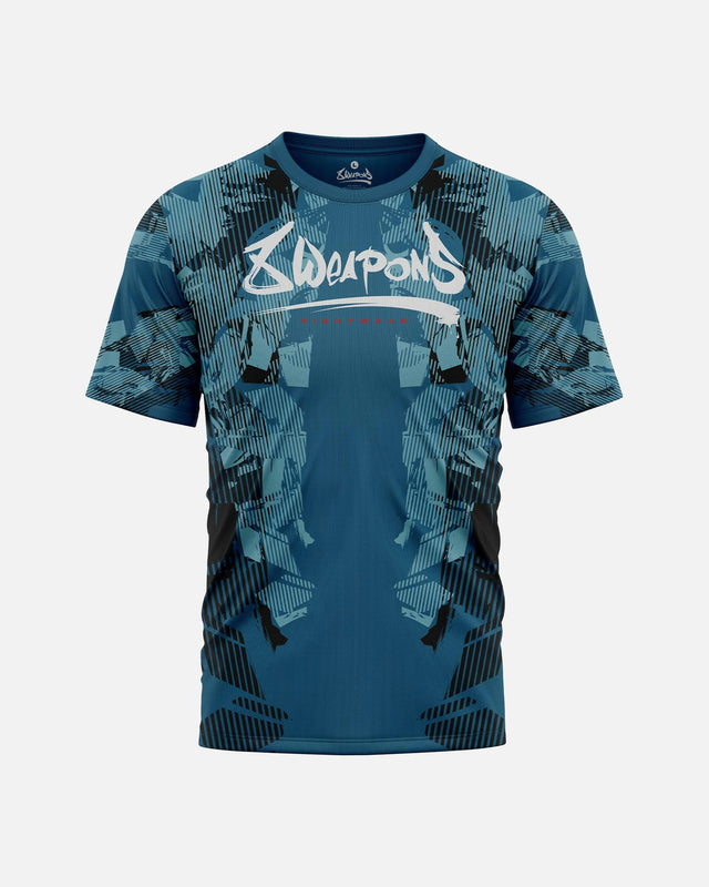 T-shirt funzionale 8 WEAPONS Hit 2.0 – Blu navy/Nero
