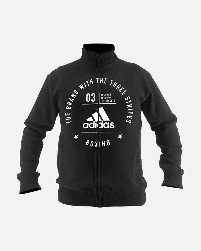 Adidas Community Boxing träningsjacka – Svart/Vit