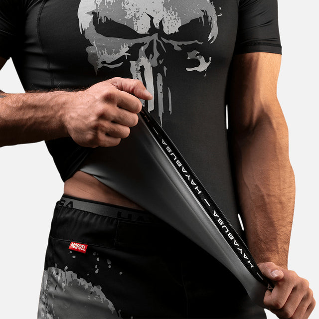 Hayabusa x Marvel Rashguard The Punisher Korte ærmer - Sort