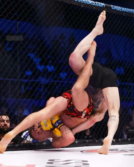 Calções de MMA Phantom Athletics Fusion Splatter – Vermelho