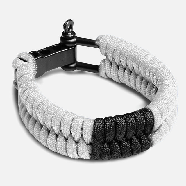 Hayabusa Paracord Jiu Jitsu Armband – Weiß