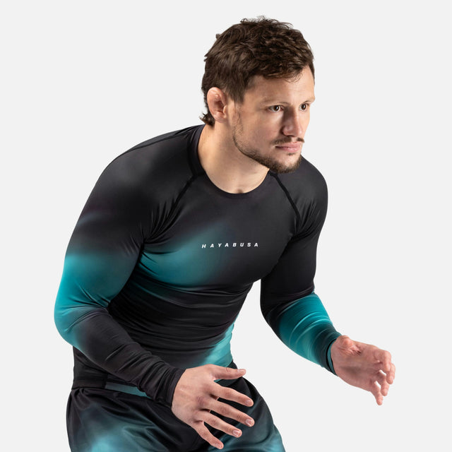 Rashguard Hayabusa Apex Nova Mangas Compridas – Turquesa