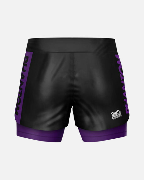 Calções de compressão Phantom Athletics Compressie Shorts Fusion-R 2in1 Ranked – Roxo