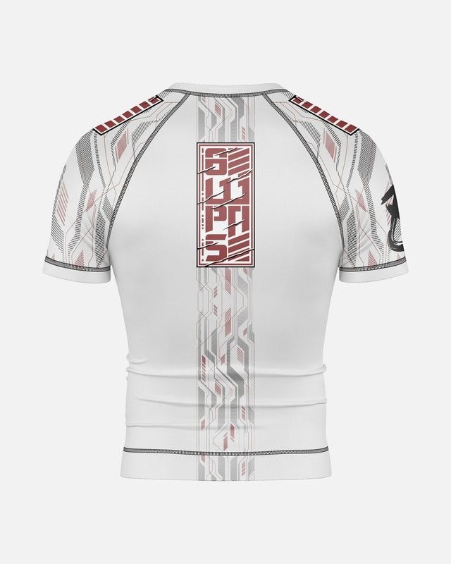 8 WEAPONS Rashguard Samurai 2.0 - Wit/Rood