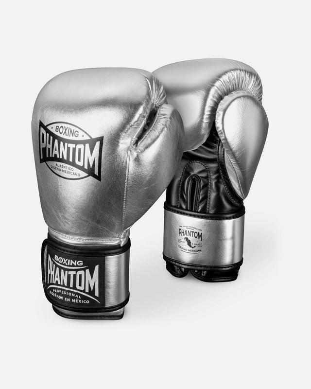 Guantoni da boxe Phantom Athletics Mexico – Argento/Nero