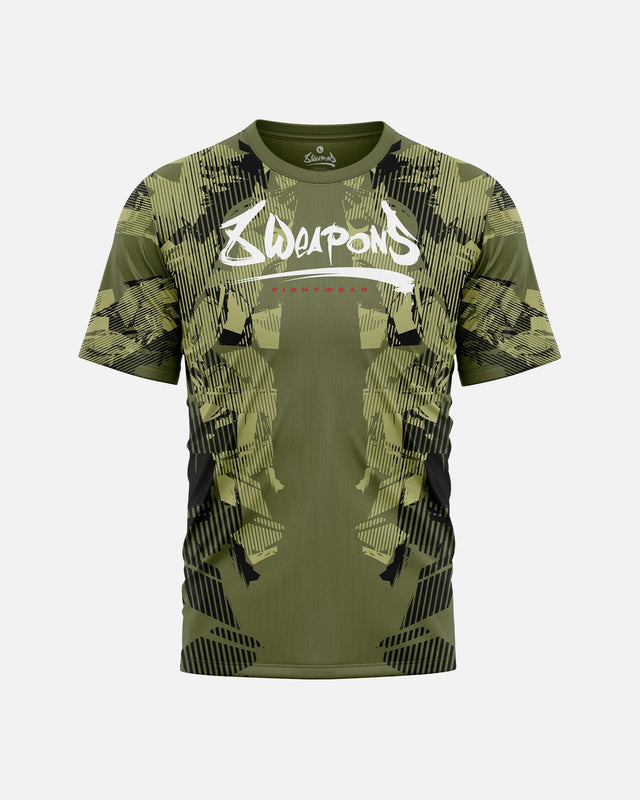 8 WEAPONS T-shirt Functionell Hit 2.0 – Olivgrön-Svart