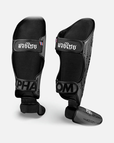 Ochraniacze na piszczele Phantom Athletics Muay Thai – Szare