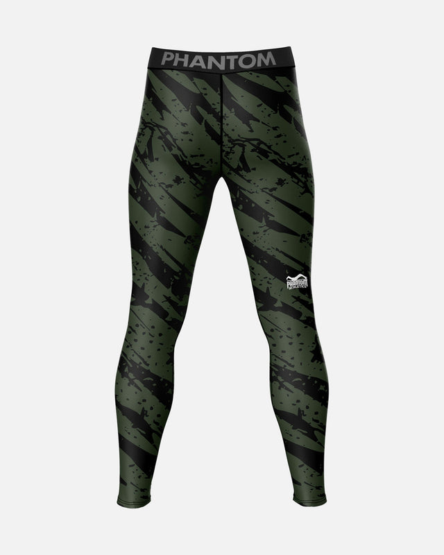 Spodenki kompresyjne Phantom Athletics Camo Tiger – Zielony khaki