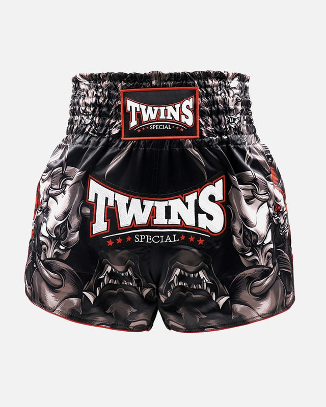 Shorts de Muay Thai Twins TTBL Kabuki – Noir