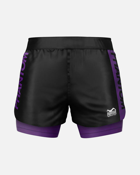 Calções de compressão e spats Phantom Athletics Fusion-R 2in1 Ranked – Azul