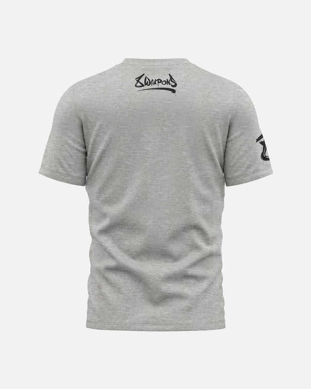 8 WEAPONS T-Shirt Sak Yant Tigers – Grau