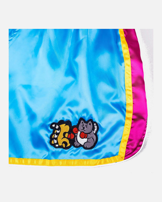 8 WEAPONS Muay Thai shorts Meow Thai – Blå/Lilla