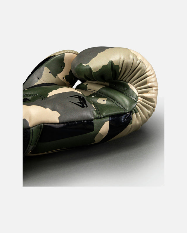 Boxerské rukavice Venum Elite – Khaki/Offwhite