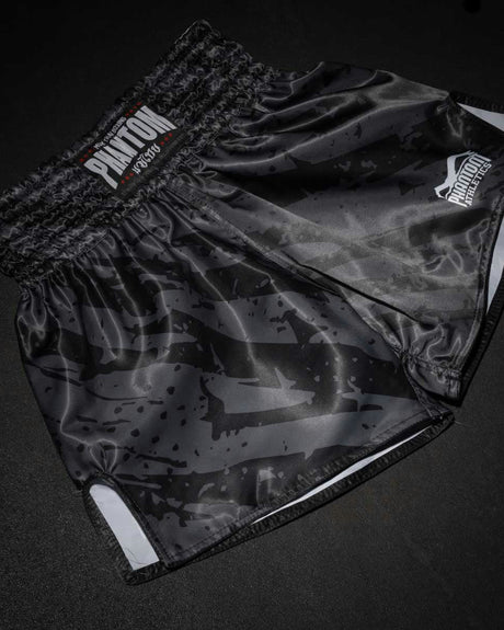 Shorts de Muay Thai Phantom Athletics Tiger Camo – Gris