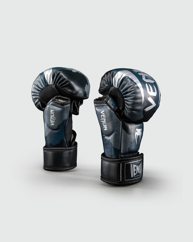Venum Elite MMA-handsker Camo – Mørkeblåt/Blåt