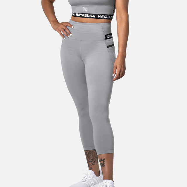 Hayabusa Leggings High Rise 3/4 til kvinder - Grå