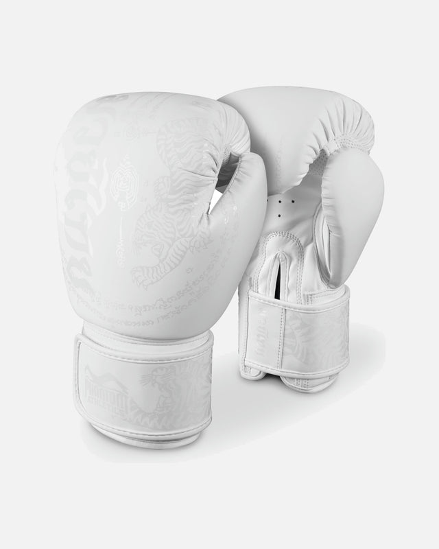 Gants de boxe Phantom Athletics Muay Thai – Blanc Givre