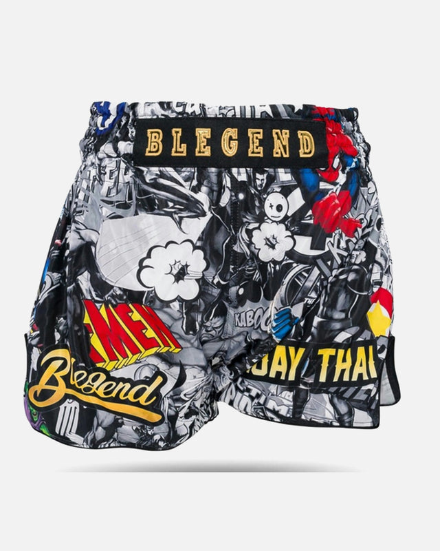 Shorts de Muay Thai Blegend Legend – Noir