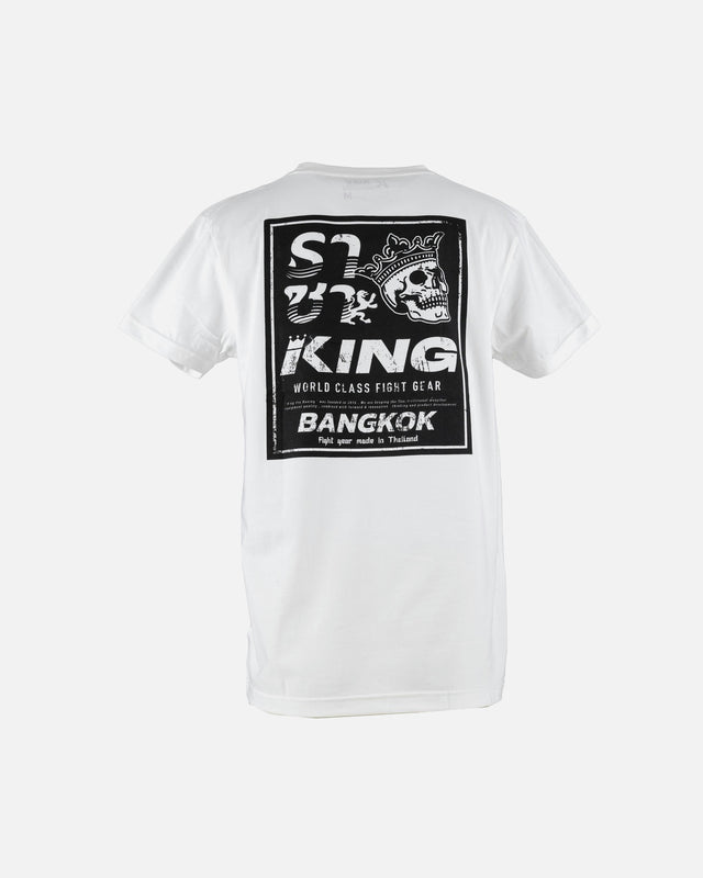 T-shirt King Pro Boxing Skull 1 – Branco