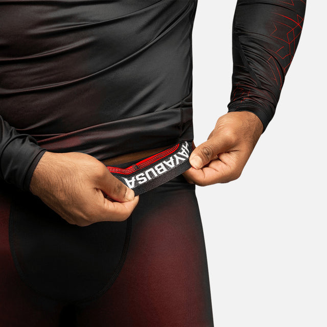 Calções de compressão Hayabusa Geo – Vermelho