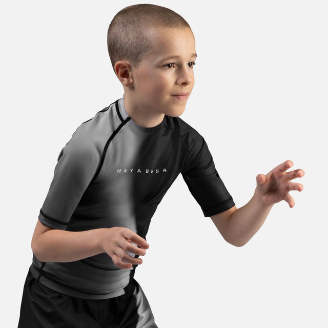Hayabusa Rashguard Apex Nova Krátký rukáv Dětské - Černé