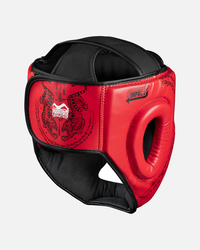 Casco de boxeo Phantom Athletics Muay Thai – Rojo