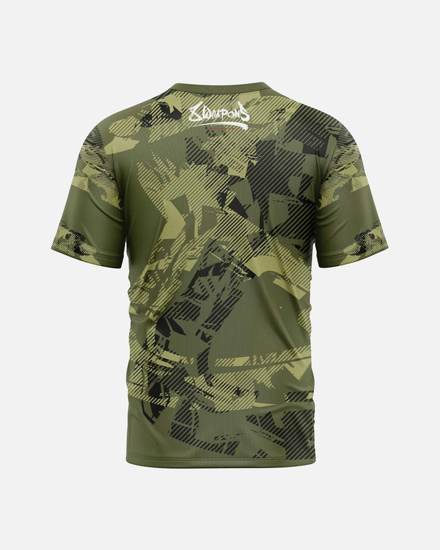8 WEAPONS T-shirt Functionell Hit 2.0 – Olivgrön-Svart