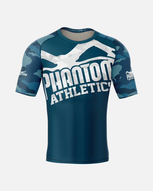 Rashguard Phantom Athletics Warfare – Camo albastru marin