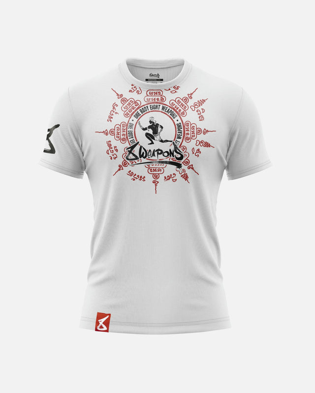8 WEAPONS T-Shirt Eight Ways Yant – White