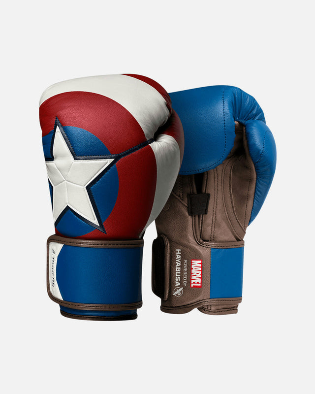 Mănuși de box Hayabusa x Marvel Captain America – Roșu/Alb/Albastru