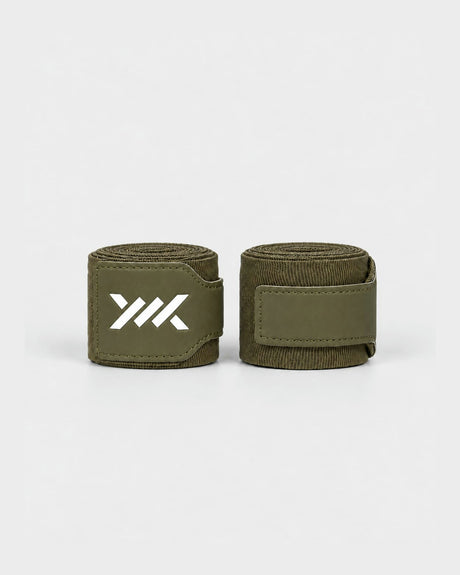 Boxerské bandáže Caged Essential – Khaki Zelené (včetně pytlíku na praní)