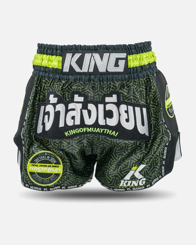 Pantaloni scurți Muay Thai King Pro Boxing Origin – Negru