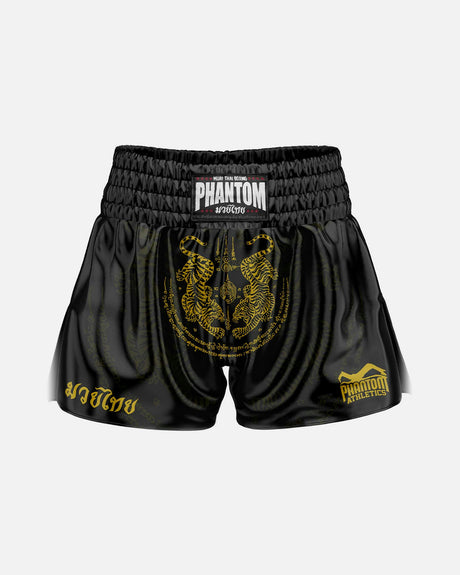 Shorts de Muay Thai Phantom Athletics Sak Yant – Noir/Or